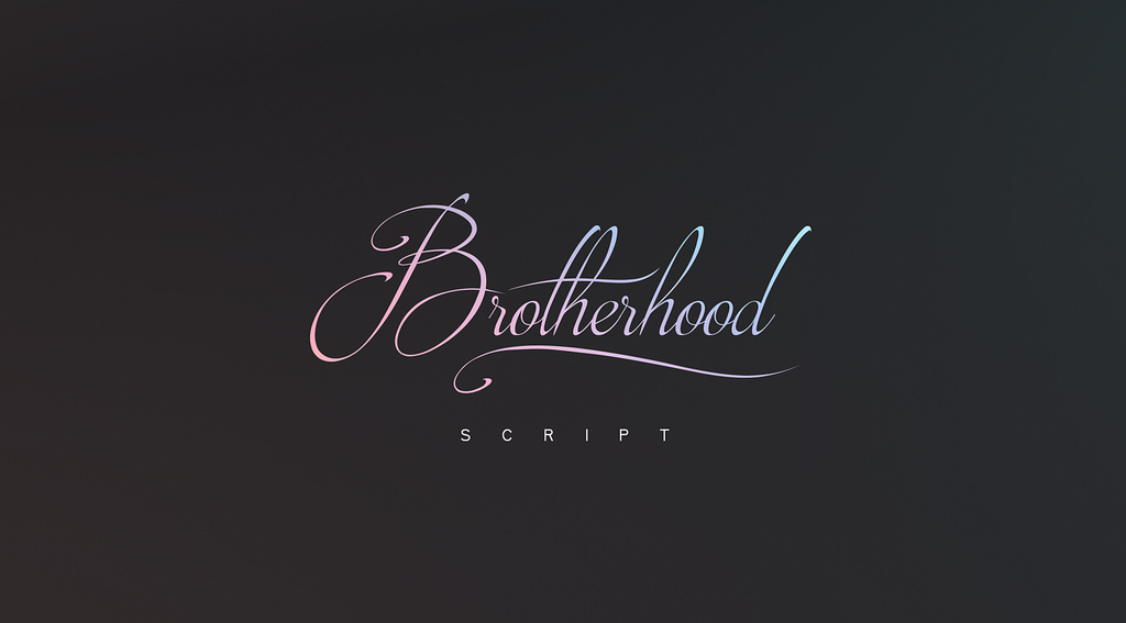 brotherhood手写圆润英文字体免费下载