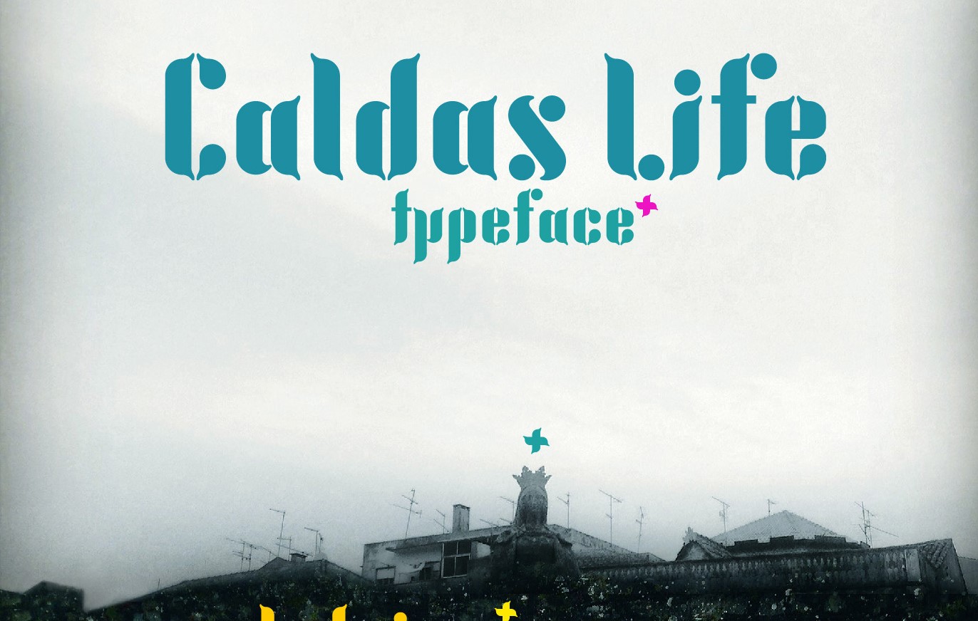 CaldasLife圆形装饰花式英文字体下载插图