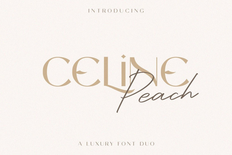 Celine Peach优雅高端衬线手写英文字体免费下载插图