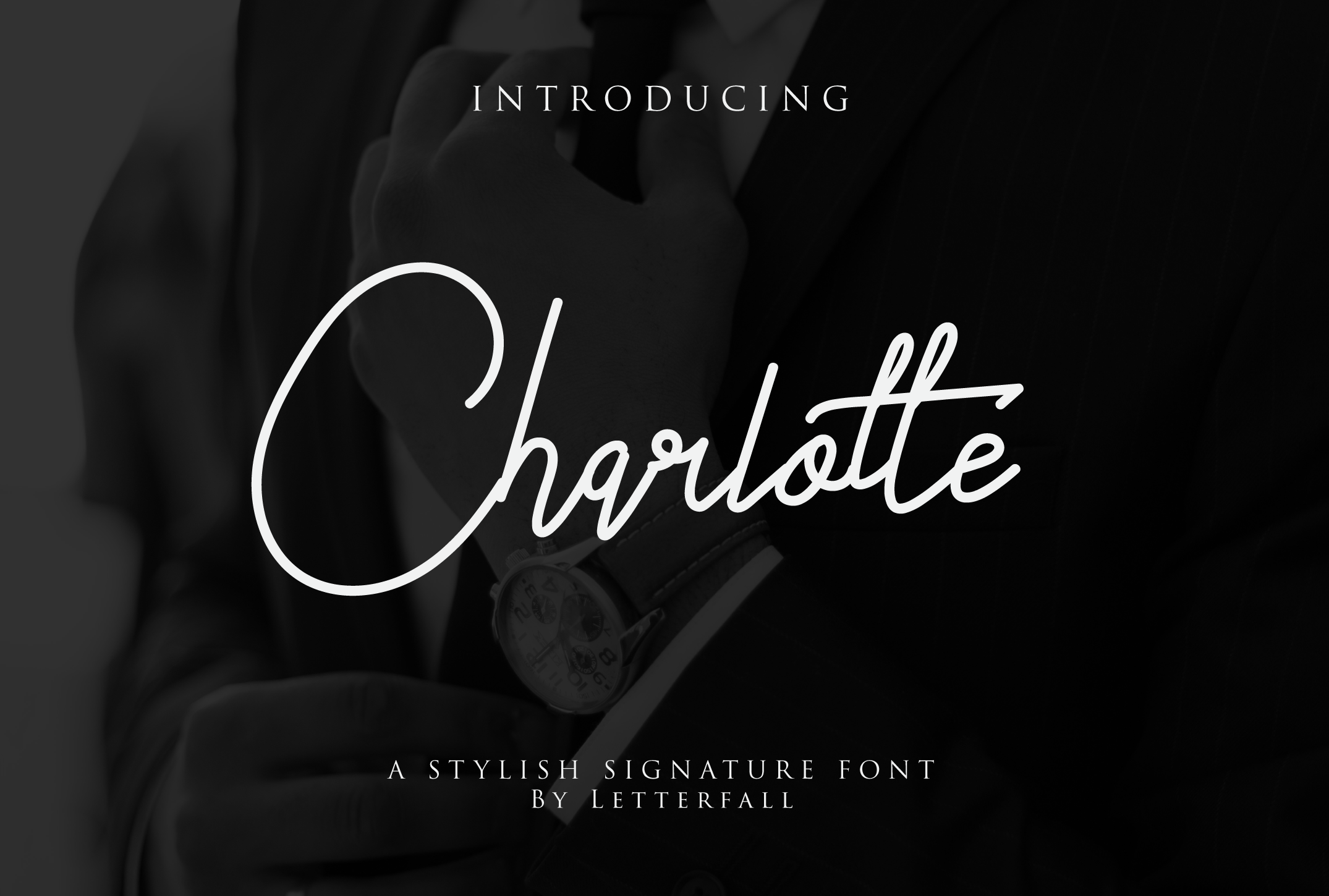 Charlotte手写时尚签名连笔飘逸免费英文字体下载插图