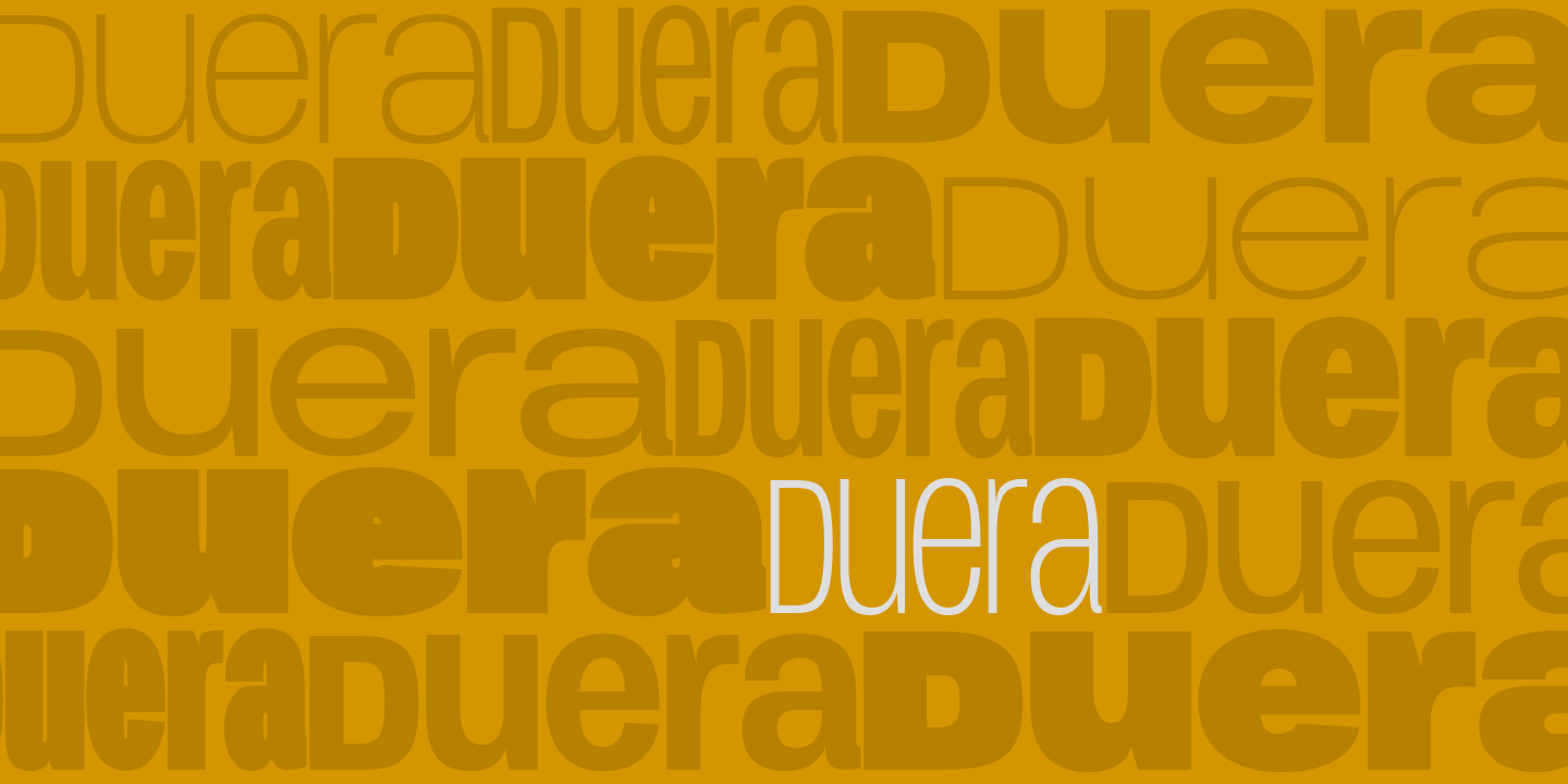 Duera平面排版无衬线英文字体家族包下载插图