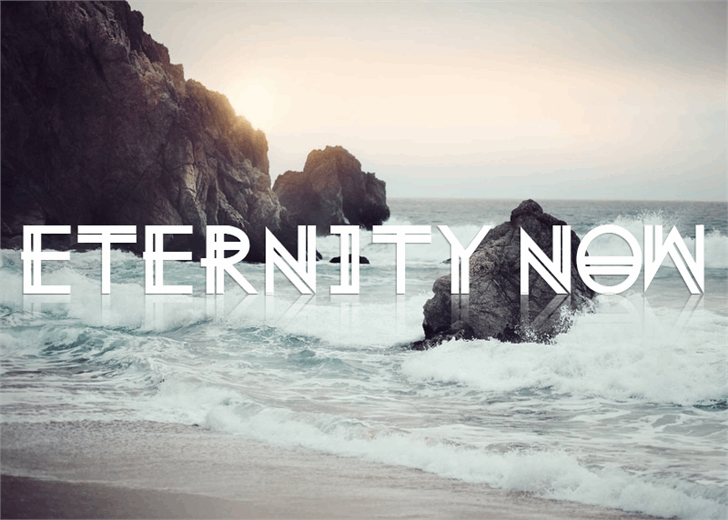 EternityNow时尚个性复线衬线英文字体免费下载插图