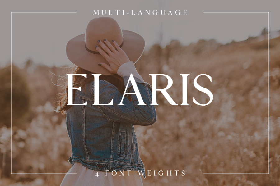 Elaris女性高端优雅衬线英文字体免费下载插图