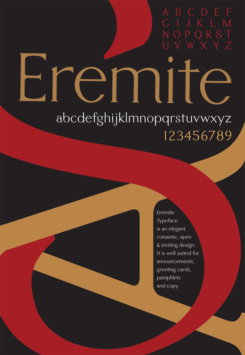 Eremite标题文字衬线英文字体免费下载插图