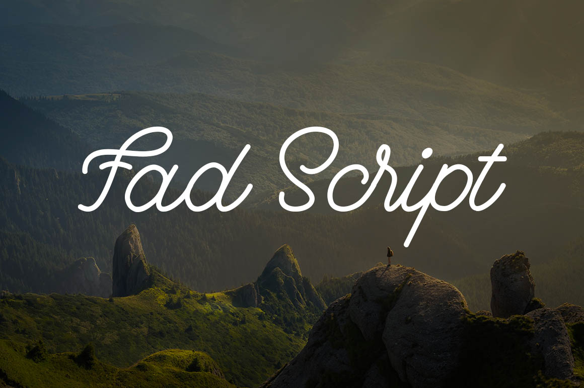 Fad Script休闲连笔书法英文字体免费下载插图