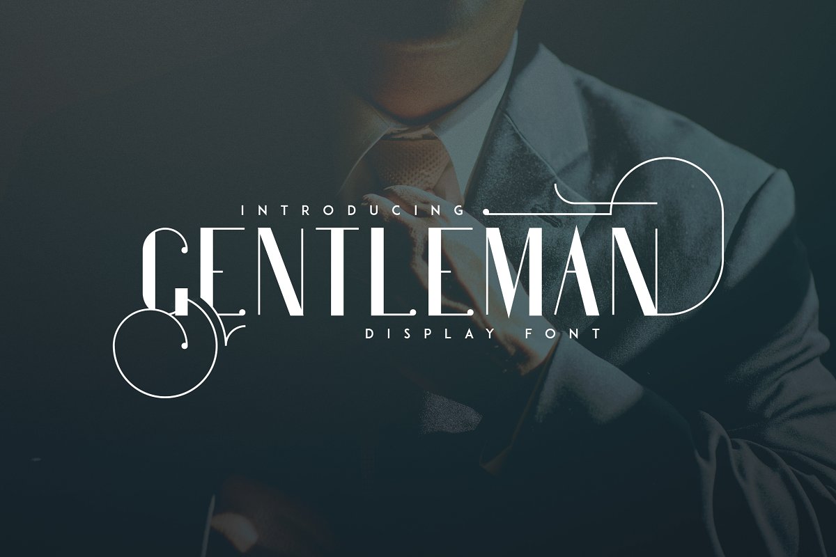 Gentleman display高端奢侈l无衬线ogo英文字体下载插图