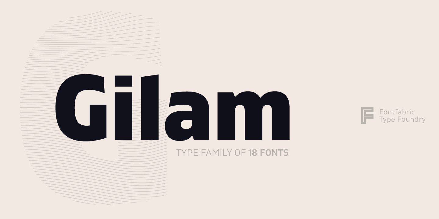 Gilam粗壮醒目无衬线标题英文字体下载插图