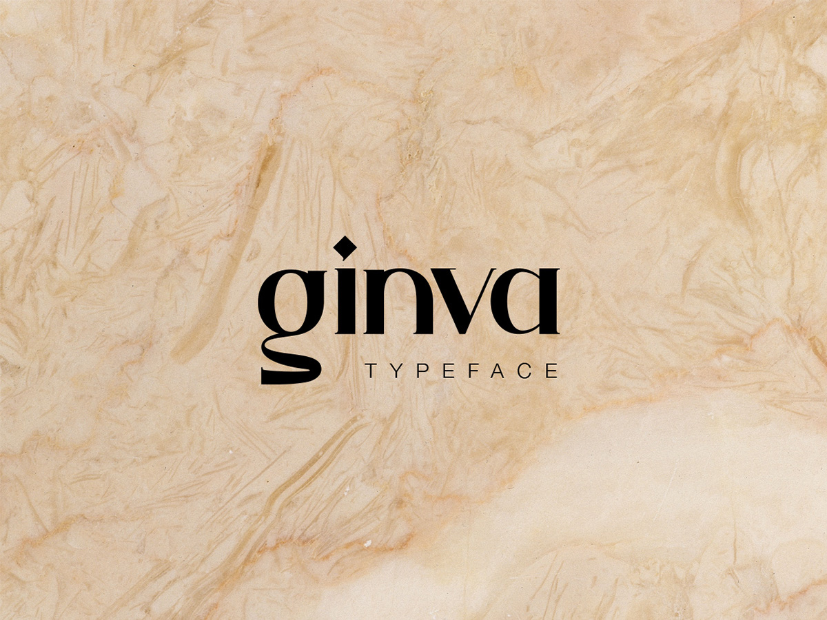 Ginva优雅时尚衬线英文字体下载插图