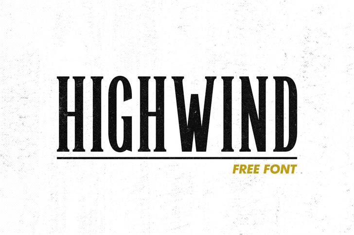 Highwind经典秀气衬线英文字体免费下载插图