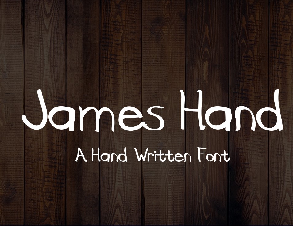 James-Hand随性简约手写英文字体免费下载插图