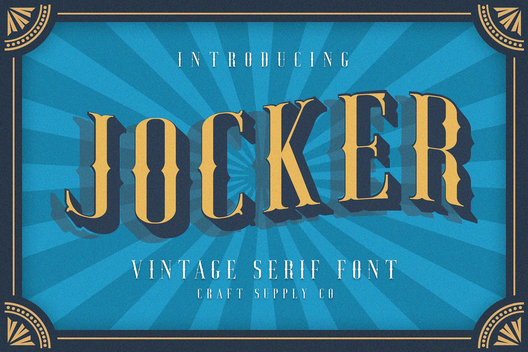 Jocker复古经典哥特英文字体家族包免费下载插图