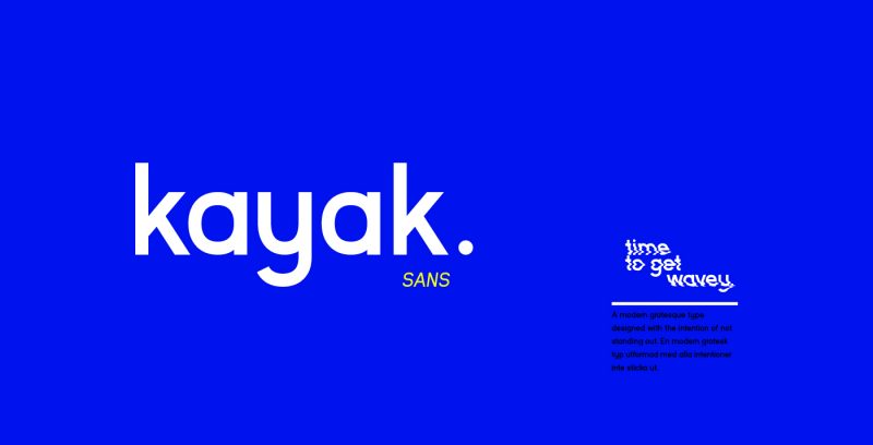 Kayaks现代名片简洁无衬线英文字体免费下载插图