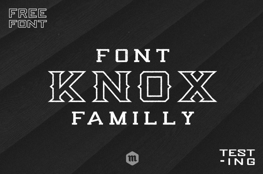 Knox个性创意logo衬线英文字体下载插图