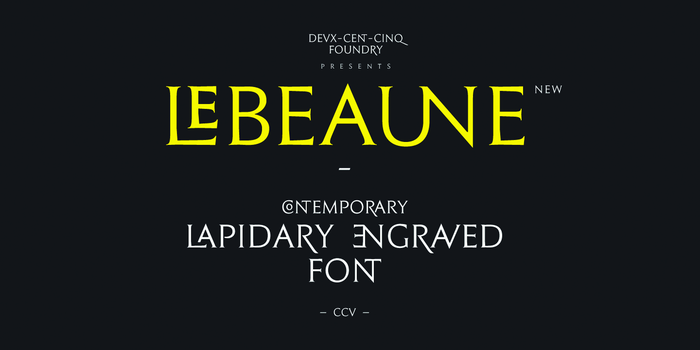 LeBeaune个性logo衬线英文字体下载插图
