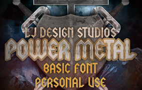 LJ Power Metal DEMO个性游戏手写英文字体下载插图