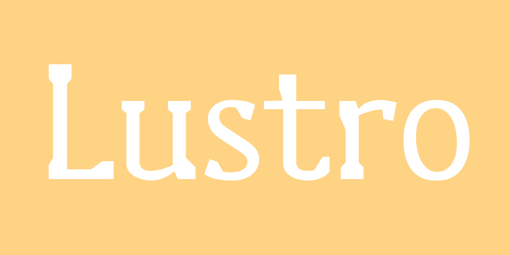 Lustro个性工业创意衬线英文字体下载插图
