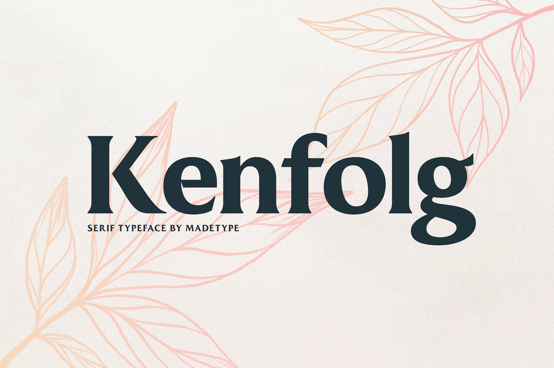 Kenfolg 醒目标题衬线英文字体下载插图