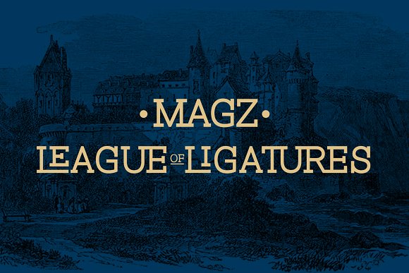 Magz Slab个性衬线logo英文字体下载插图