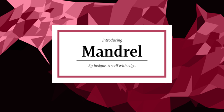 Mandrel时尚奢侈品衬线英文字体下载插图