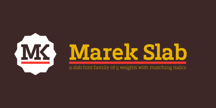 Marek Slab工业衬线英文字体下载插图