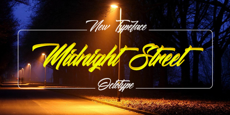 Midnight Street午夜街头个性手写英文字体下载插图