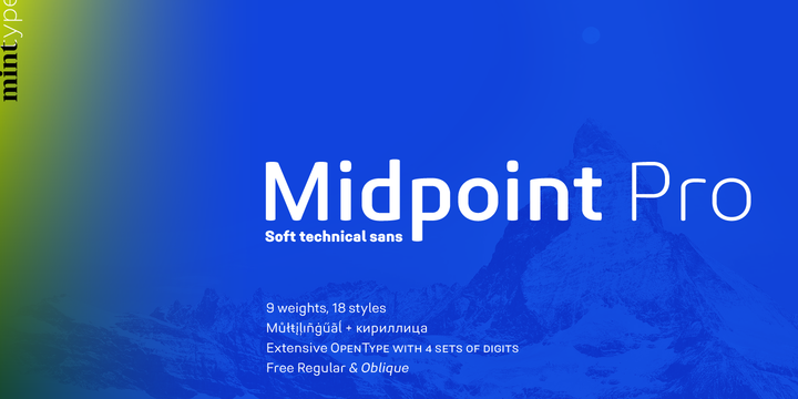 Midpoint Pro现代科技无衬线英文字体免费下载插图