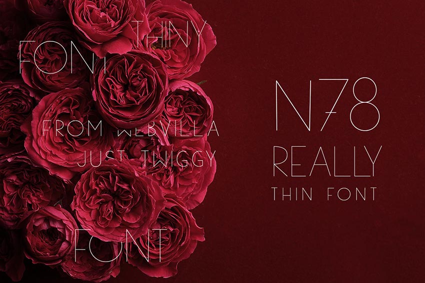 n78-Regular极细时尚手写英文字体下载插图