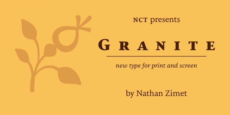 nctgranitedemo硬朗新印刷衬线英文字体免费下载插图