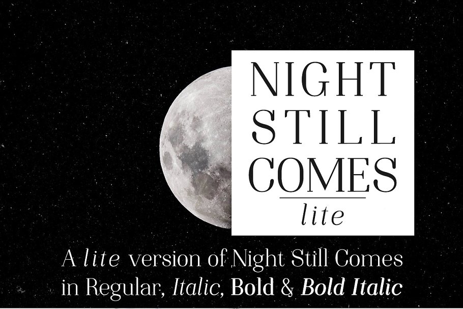 NightStillComes中性衬线英文字体免费下载插图