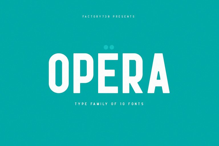 Opera方正中性无衬线英文字体免费下载插图