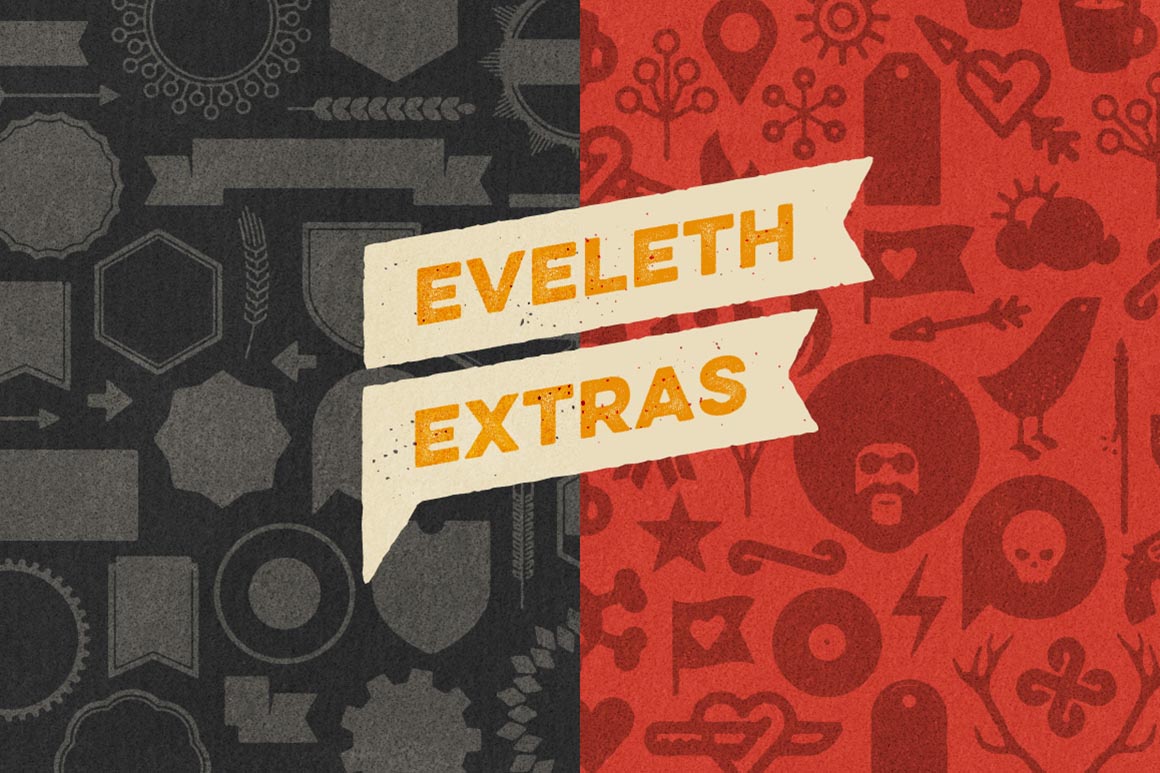 EvelethIcons力量无衬线英文字体免费下载插图