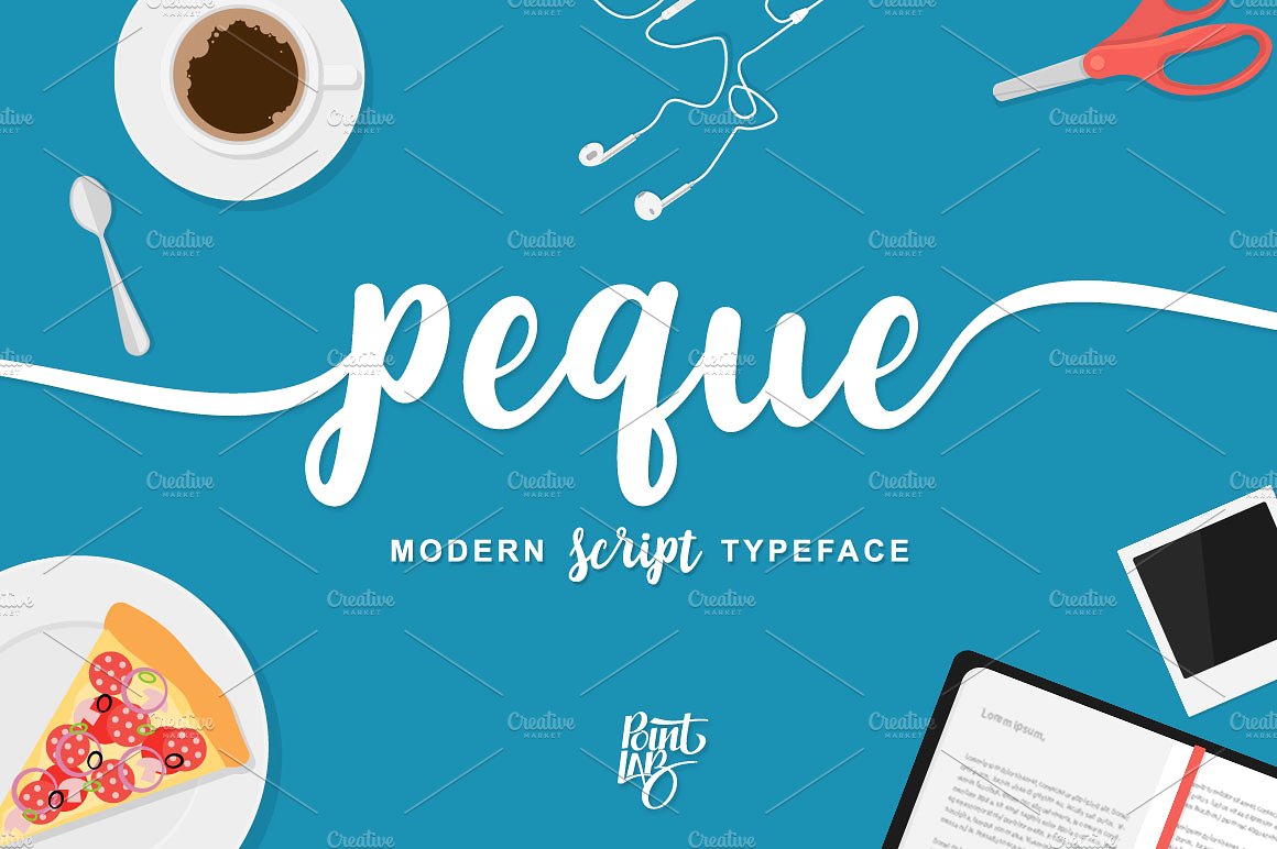 peque script 现代时尚手写英文字体免费下载插图