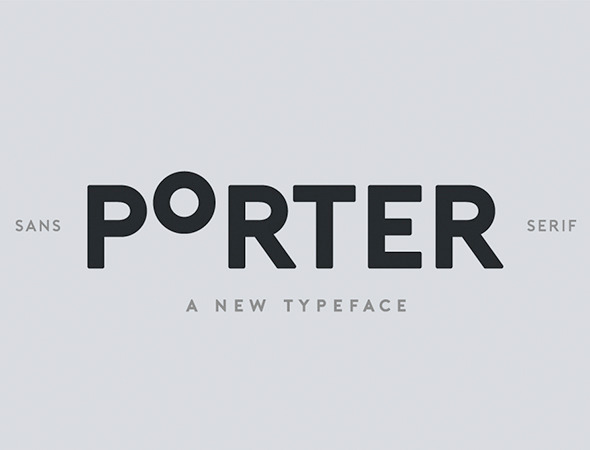 Porter时尚品牌logo无衬线英文字体免费下载插图