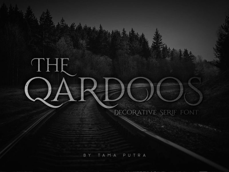 Qardoos设计师个性花样衬线英文字体下载插图