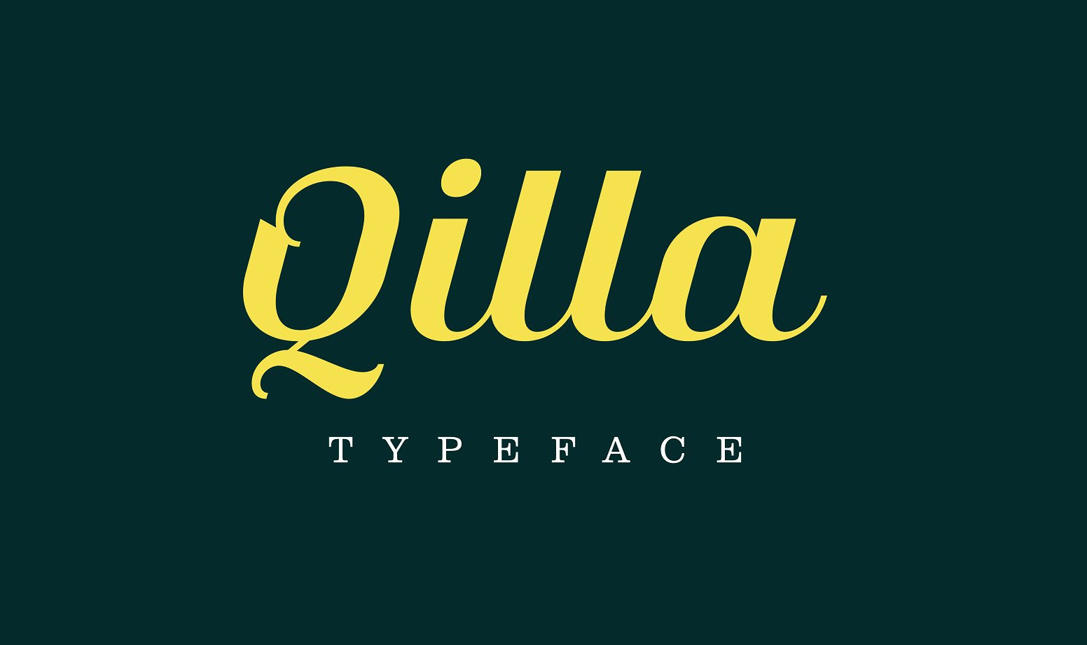 Qilla Slant标题文字无衬线英文字体免费下载插图