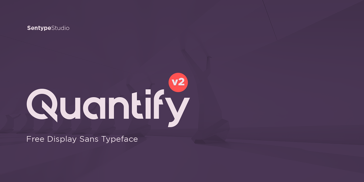 Quantify 科技logo无衬线英文字体免费下载插图