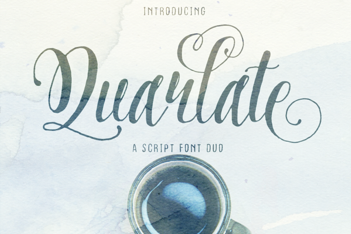 Quarlate摄影展书法英文字体下载插图