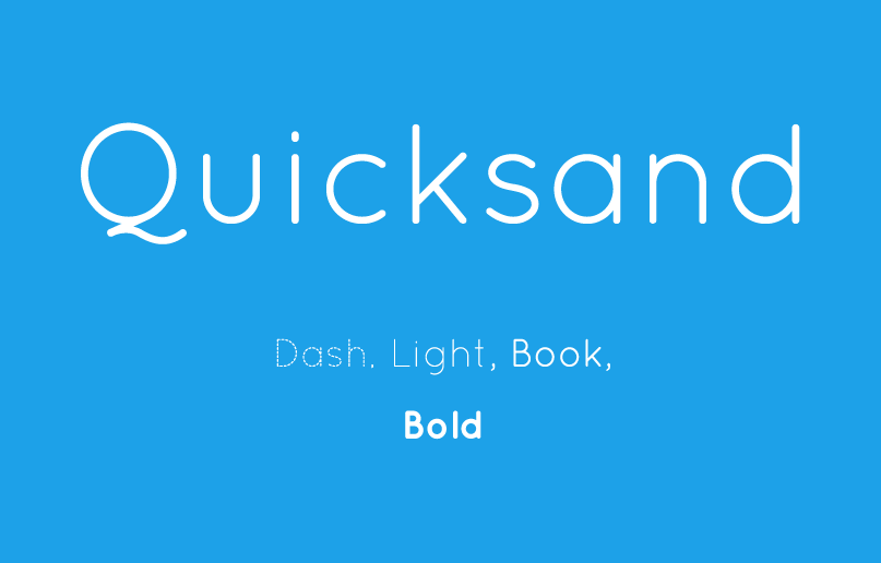 Quicksand优雅秀气无衬线英文字体下载插图