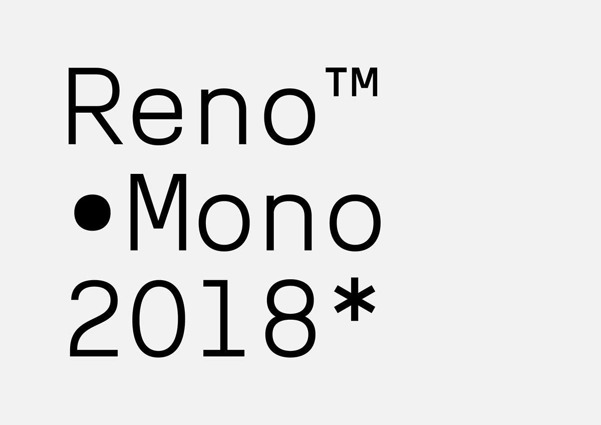 RenoMono设计师logo简洁无衬线英文字体免费下载插图