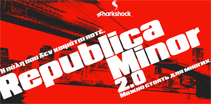 Republica Minor 2.0力量海报标题无衬线英文字体免费下载插图