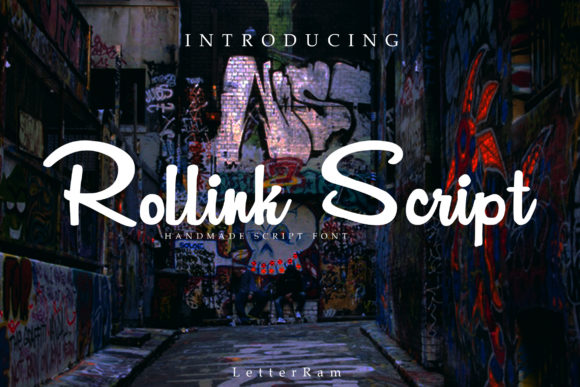 RollinkScriptPersonalUse个性游戏书法英文字体免费下载插图