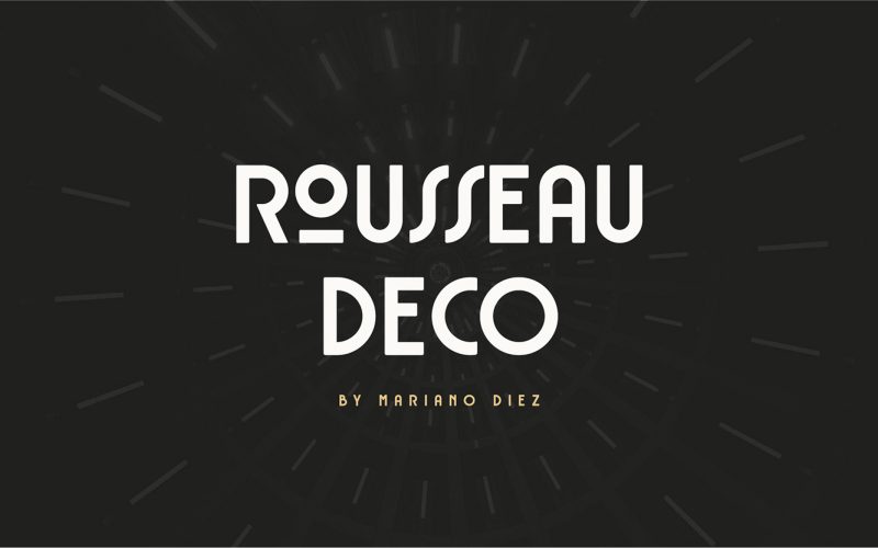 RousseauDeco现代时尚奢侈品无衬线英文字体免费下载插图