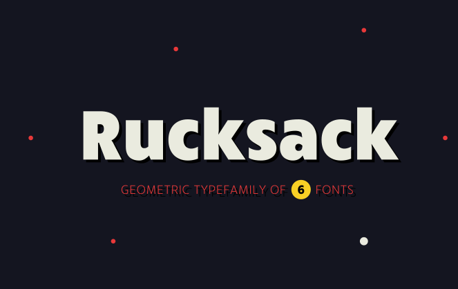 RuckSack简洁圆润无衬线英文字体下载插图