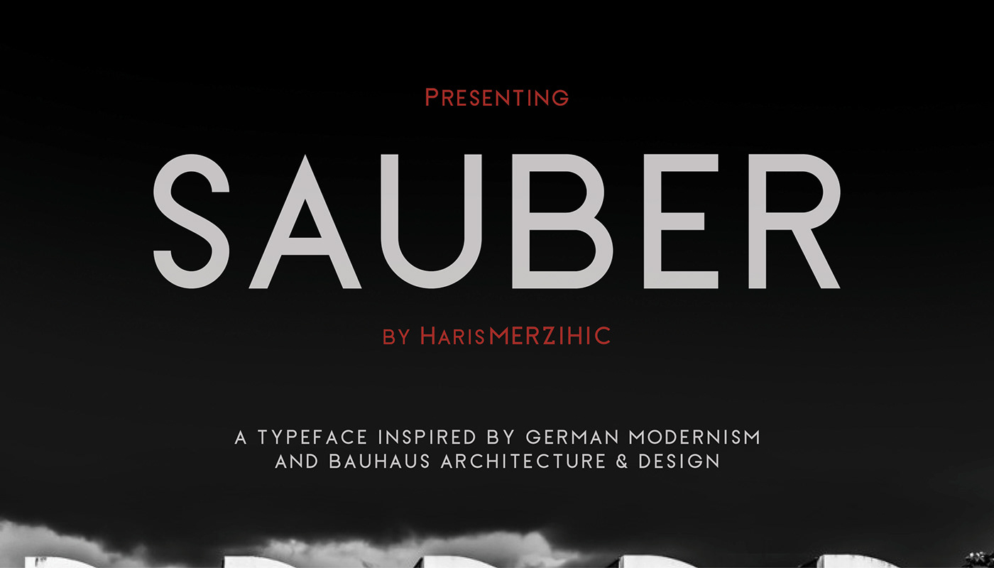 Sauber现代简洁无衬线英文字体下载插图