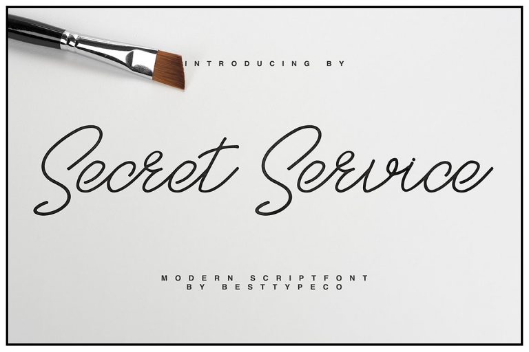 SecretService个性手写连笔英文字体下载插图