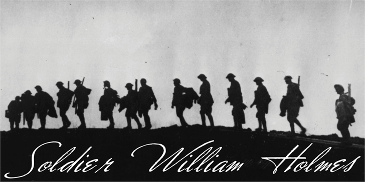 Soldier William Holmes西方复古手写英文字体下载插图