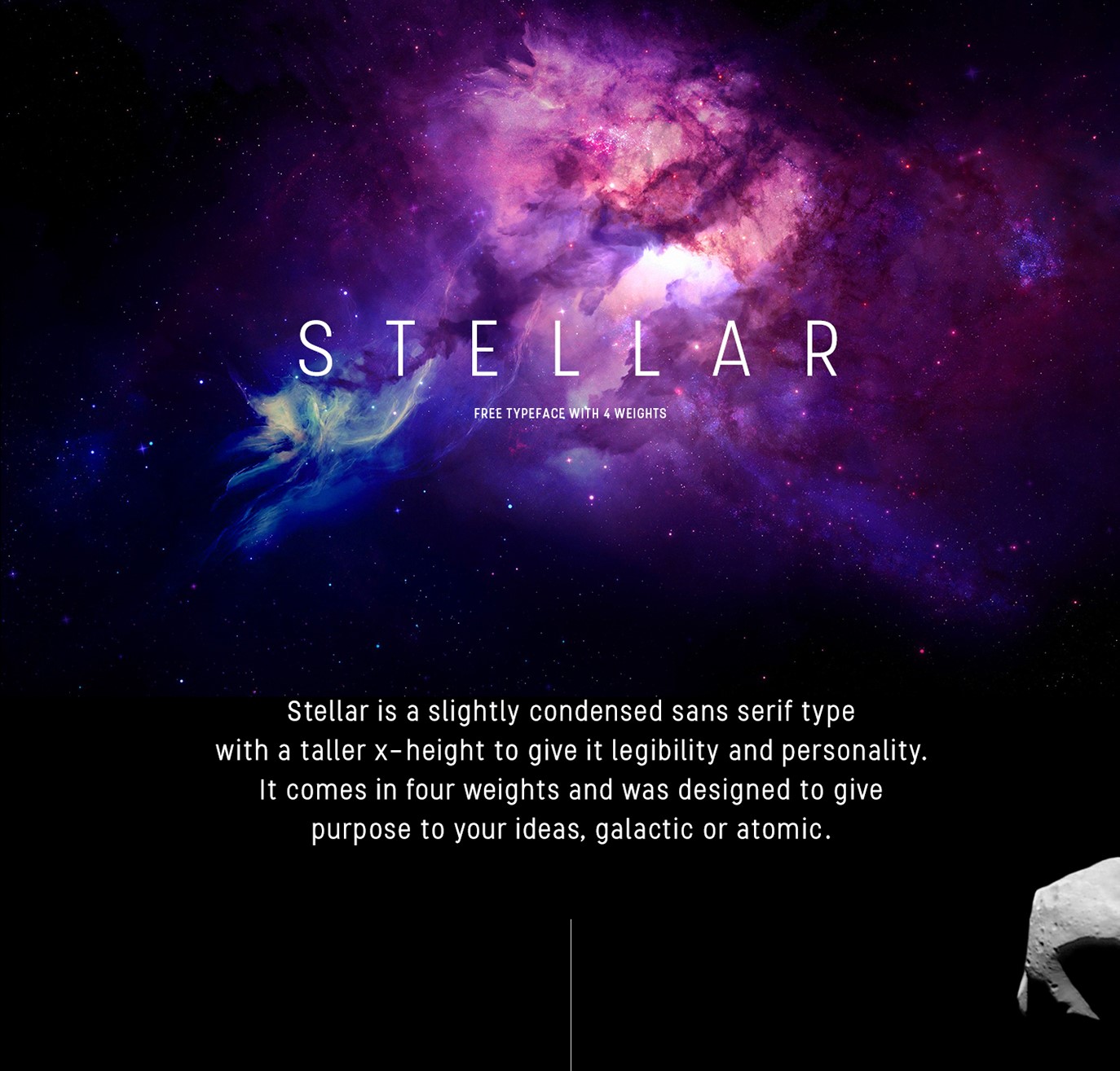 Stellar星空时尚无衬线英文字体家族包免费下载插图