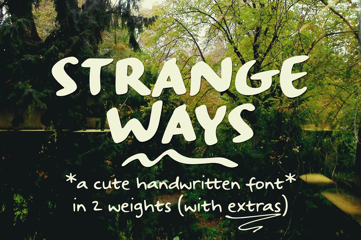 strangeways海报力量标题手写英文字体下载插图