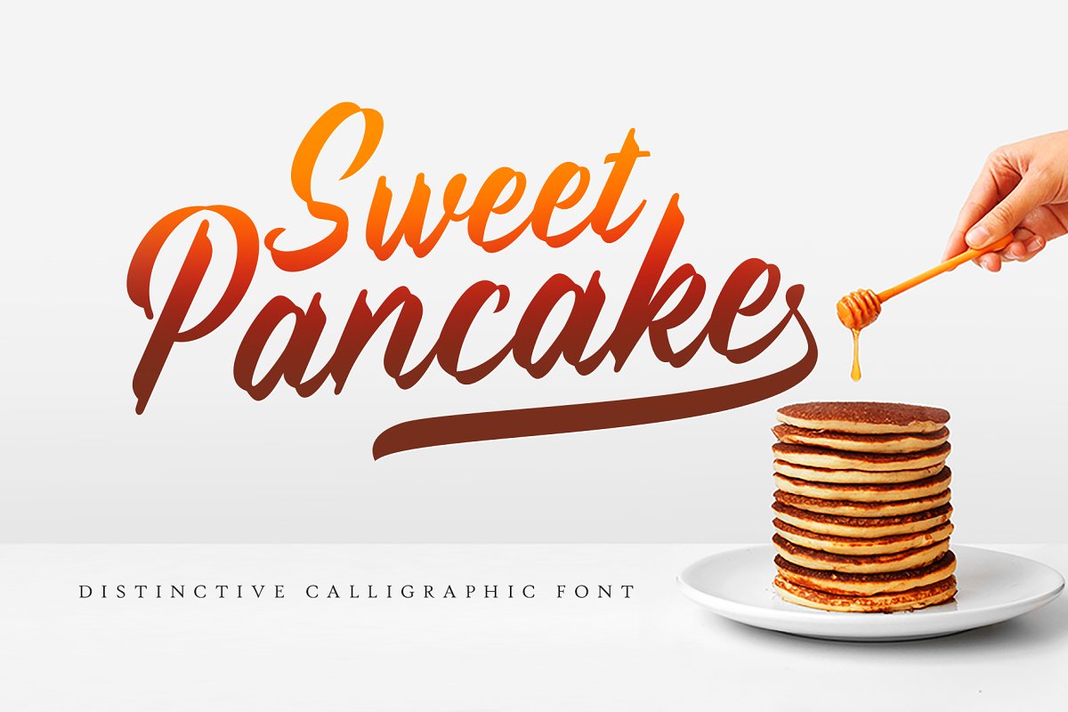 Sweet Pancake个性动感书法英文字体下载插图