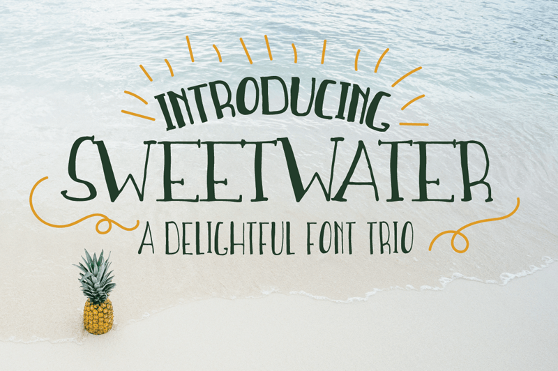 Sweet-Water个性好看手写手绘英文字体下载插图